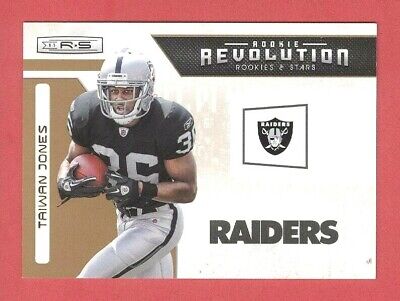 2011 ROOKIES & STARS Taiwan Jones SP ROOKIE REVOLUTION CHASE CARD #6 #ed 026/500. rookie card picture