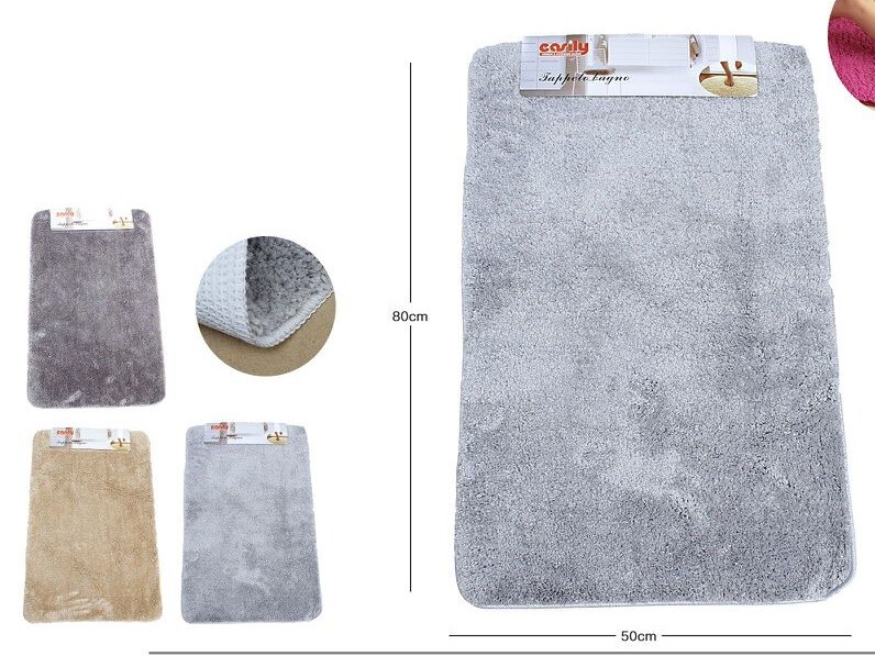 Tappeto Tappetino Antiscivolo Per Bagno Arredo 80x50cm 10229 dfh