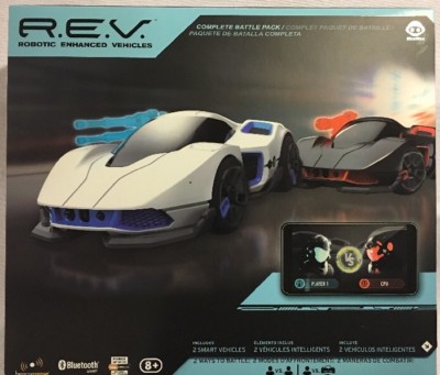 R.E.V. Robotic Enhanced Vehicles Complete Battle Pack Includes 2 Smart Cars New