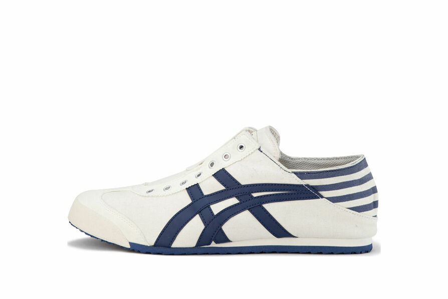 Asics Onitsuka Tiger Mexico 66 Paraty White Blue Men Slip On Casual Th6p4n 0142 Athletic Shoes Clothing Shoes Accessories