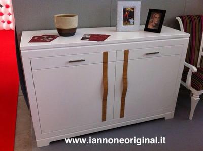 CREDENZA  CONTROMOBILE  MADIA SOGGIORNO BIANCO E NOCE GRANO VARI COLORI