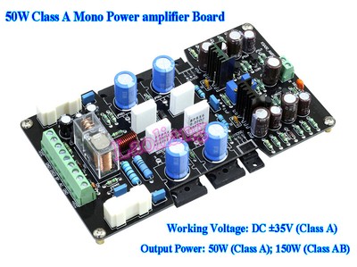 One pair Pure Class A Amp board base KRELL KSA50 50W+50W L3-58 MJ15024//15025