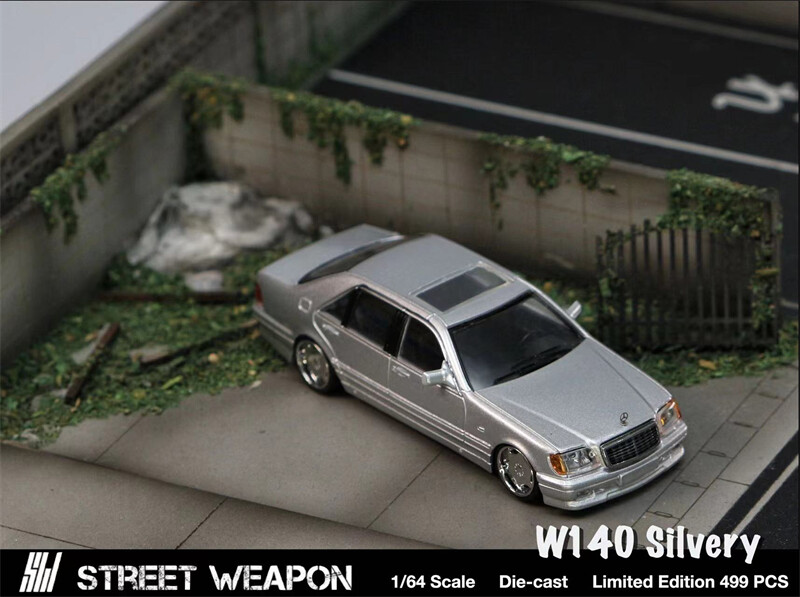Street Weapon 1:64 W140 silver Diecast Model Car | eBay
