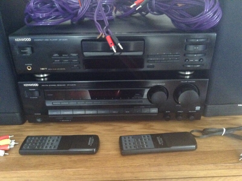 KENWOOD SEPARATES CD PLAYER / STEREO RECEIVER/ MORDAUNT SPEAKERS in