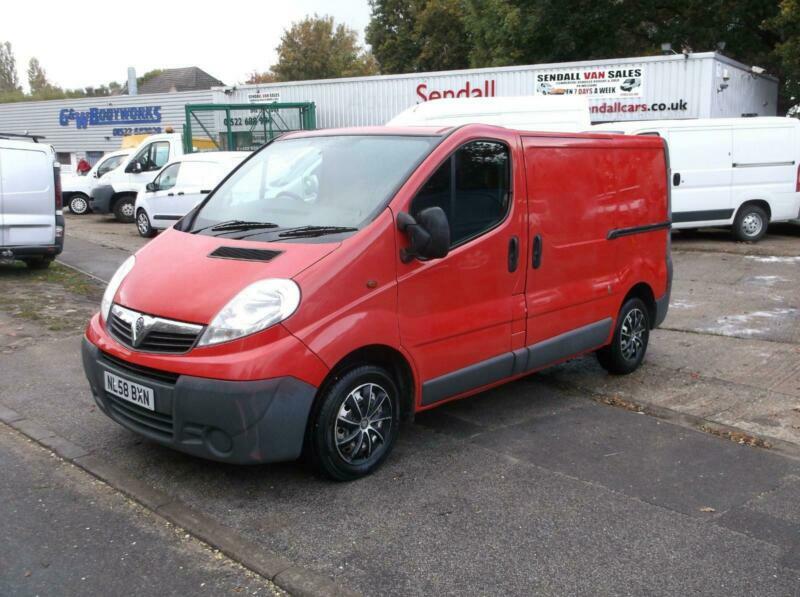 Vauxhall Vivaro 2.0CDTi SWB,58 REG,RED,ONLY 113k FROM NEW,VERY TIDY VAN