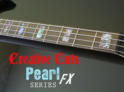Blocks ABALONE Fret Markers Block Inlay Sticker Decals for Fender or ANY BASS