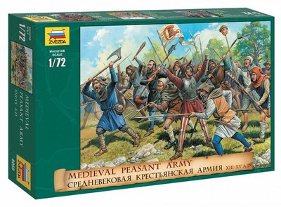 Zvezda 1:72 Medievale Contadino Esercito Z8059