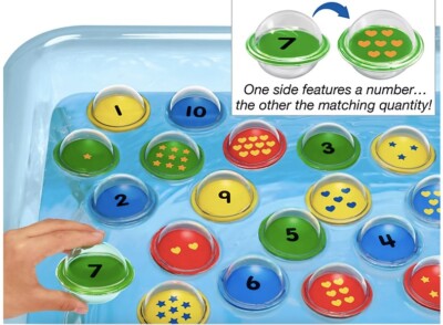 New in BOX Lakeshore Educational Float & Find Number Bubbles Game 