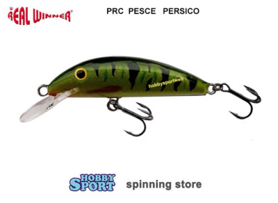 REAL WINNER AFFONDANTE 17 GR COL A1017PRC PERSICO 10CM SPINNING TROTA LAGO FIUME
