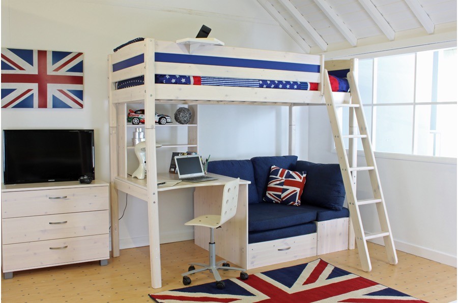 Thuka Trendy High Sleeper, bunk bed with desk in Fair Oak, Hampshire