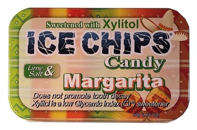 Ice Chips Candy Конфеты ручной работы в жестяной банке Маргарита 1,76 унции Конфеты