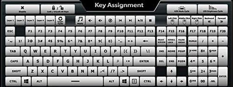 Falcon-20 Programmable Macropad Mechanical Keyboard, Backlit Multicolor LED, Che