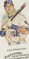 2008 Topps Allen & Ginter's - Josh Hamilton #211