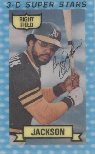 1974 Kellogg's 3-D Super Stars - Reggie Jackson #20