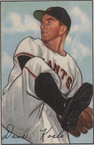 1952 Bowman - Dave Koslo #182