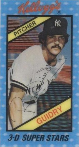 1980 Kellogg's 3-D Super Stars - Ron Guidry #4