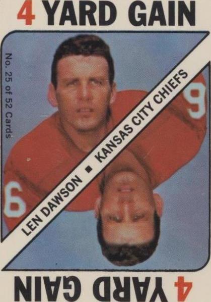 1971 Topps Game Cards Len Dawson #25