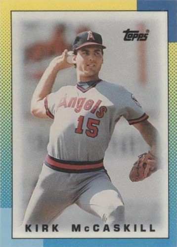 1990 Topps League Leaders Minis - Kirk McCaskill #9