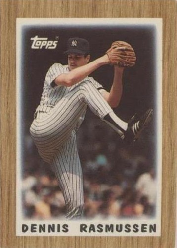 1987 Topps League Leaders Minis - Dennis Rasmussen #66