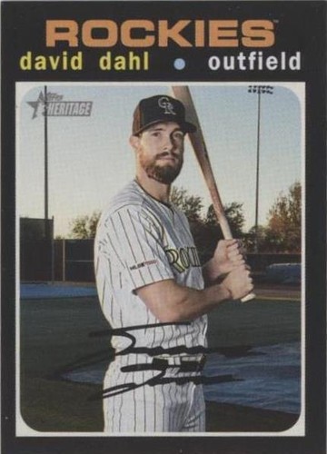 2020 Topps Heritage - David Dahl #478