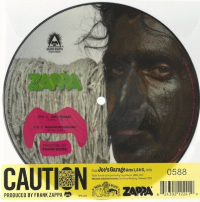 FRANK ZAPPA -Joe s Garage- Record Store Day 7'' Picture Disc (Vinyl Record)