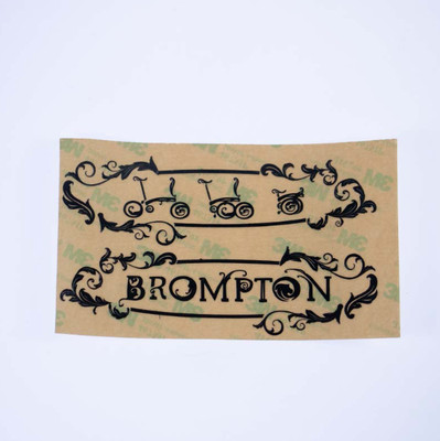 F+ Frame Decal Metallic Die-Cut Sticker for Brompton Folding Bike Accessories