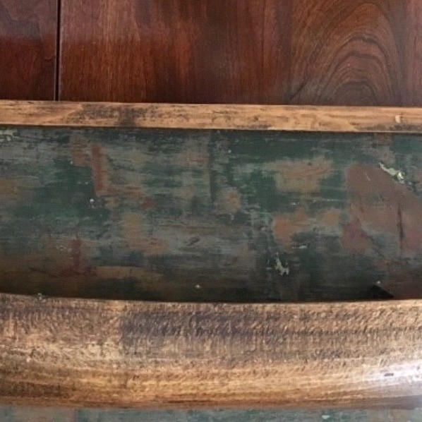 Vintage Antique Handmade Wooden Boat Half Hull Wall Plaque