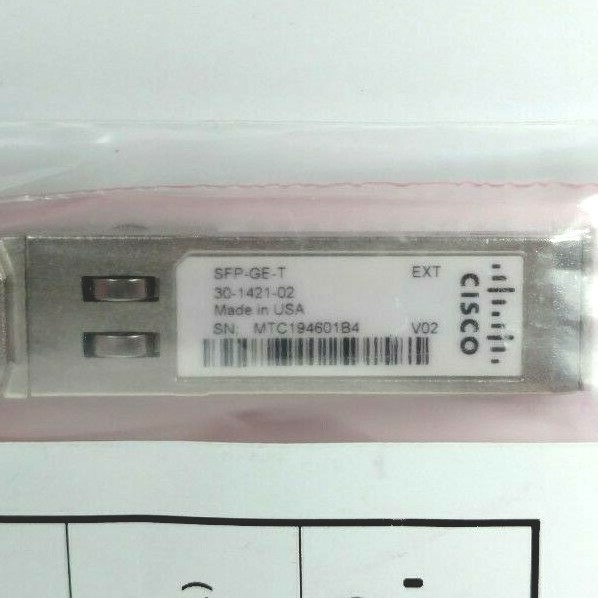 NEW SFP-GE-T EXT 30-1421-02 RJ-45Cisco Genuine SFP Transceiver Module