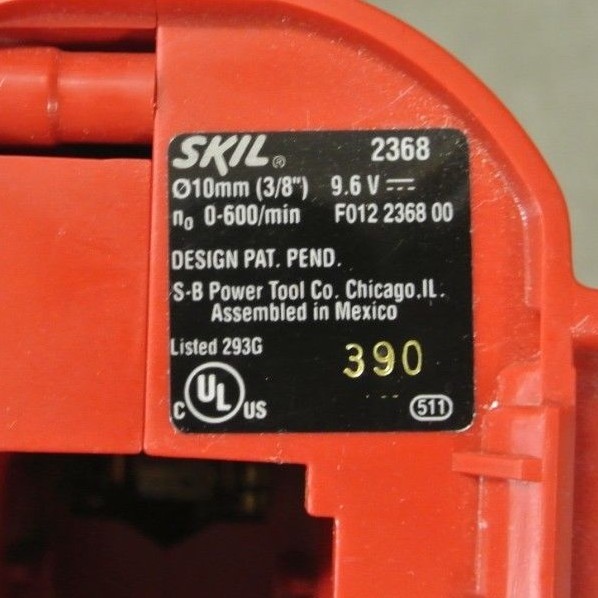 SKIL 2368 9.6V CORDLESS 2-SPEED DRILL/DRIVER IN CASE ~AS-IS~ (193036-1 GN)