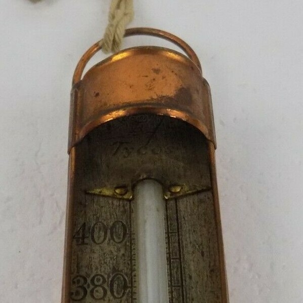 VINTAGE COPPER / STEEL TYCOS THERMOMETER - GRANDALL PETTEE CO. NY - 80-420