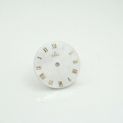 New Ebel Dial Mother Of Pearl White No Date Gold Color Marks Swiss Made 19.5 A4