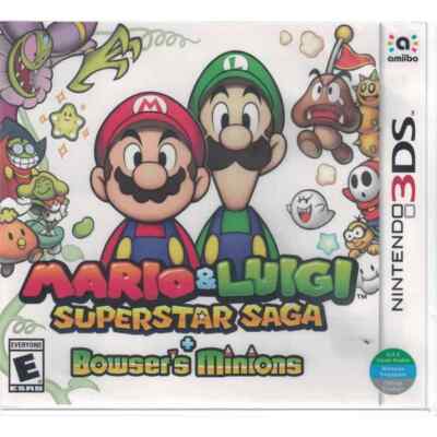 Mario & Luigi: Superstar Saga + Bowser's Minions 3DS Brand New Game (2017 RPG)