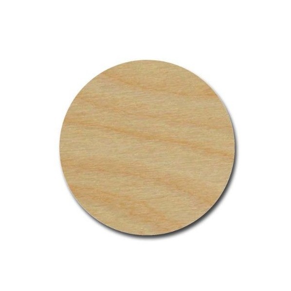 Circle Shape Unfinished Wood Craft Cutouts Laser Cut Discs V