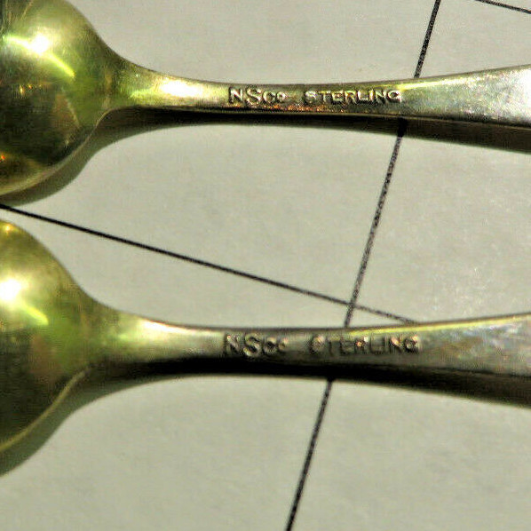 STERLING SALT SPOONS - PAIR 1930's
