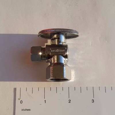 1 Pc. 3/8'' OD Compression x 1/2'' FIP Angle Valve, Female Angle Valve, Lead Free