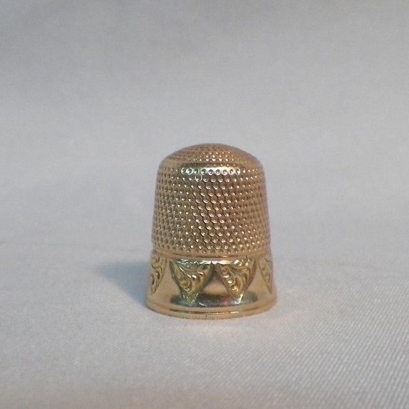 Antique Vintage 14k Gold Sewing Thimble Size 10 (4.01grams)