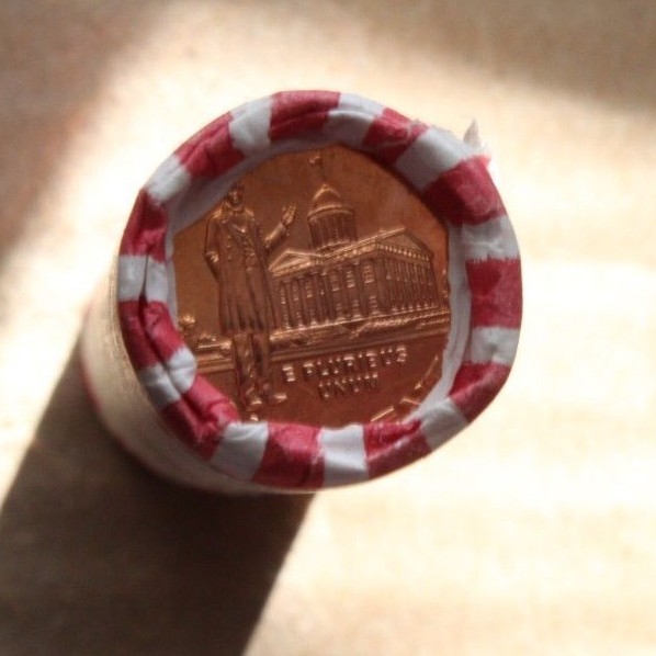 2009-D  LP-3 Lincoln Roll Professional  Very Hard to Find Head - Tail Roll