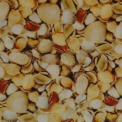 Little Beach Shells Fabric WINDHAM52120 Quilters Cotton HALF YARD BTHY