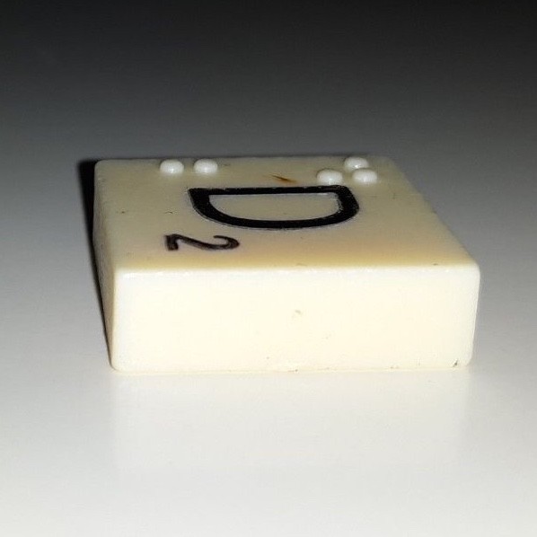 COMPLETE DELUXE BRAILLE BOARD & TILES SCRABBLE SEGMENTED ROTATING BOARD