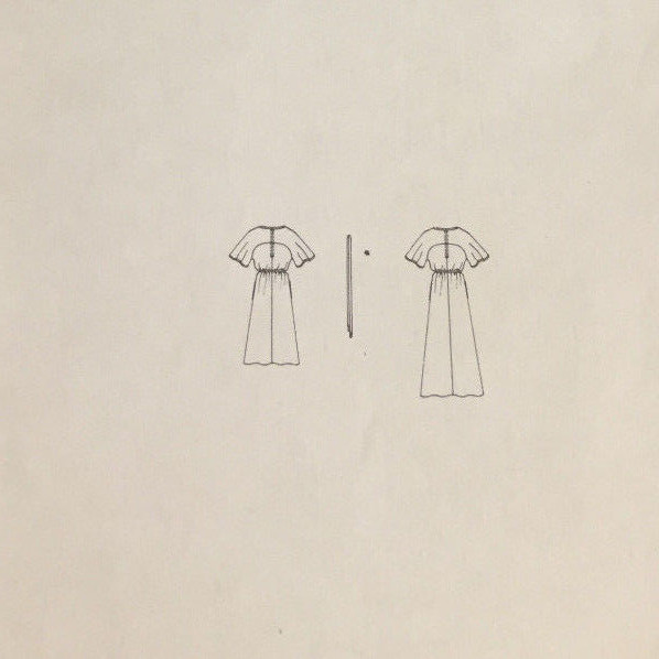 Vogue 7220 Misses DRESS & Belt Loose Fit Flared Sleeves Size 16 Sew Pattern VTG