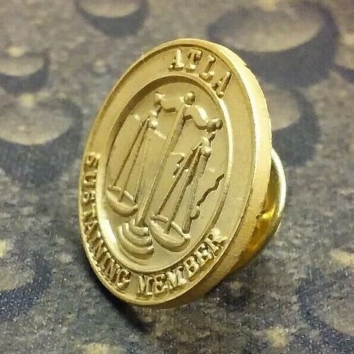 ATLA Association of Trial Lawyers of America pin badge Scales of Justice