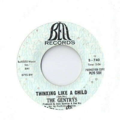 THE GENTRYS Silky 45 RECORD BELL RECORDS PROMO RARE GARAGE PSYCH
