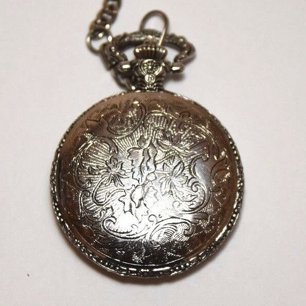 Elements Train Pocket Watch Steampunk Men Stream Engine Antique Style