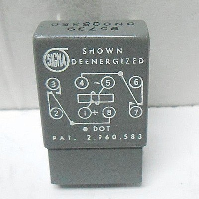 0N008350 SIGMA RELAY 125 OHMS / 2 AMPS / 28 VDC / 120 VAC NEW OLD STOCK
