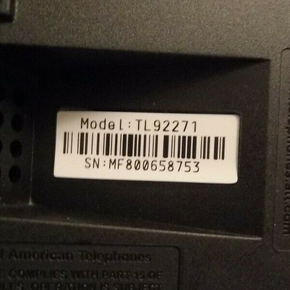 AT&T TL92271 BASE 2 HANDSETS CHARGER MANUALS DECT 6.0 BLUETOOTH WIRELESS PHONE