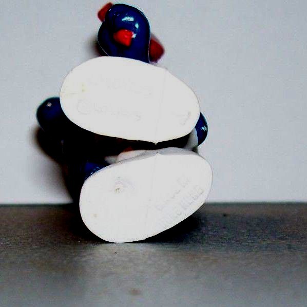 Vintage Vanity Smurf 1972 Schleich Peyo Hong Kong red Mirror Vein Classic figure