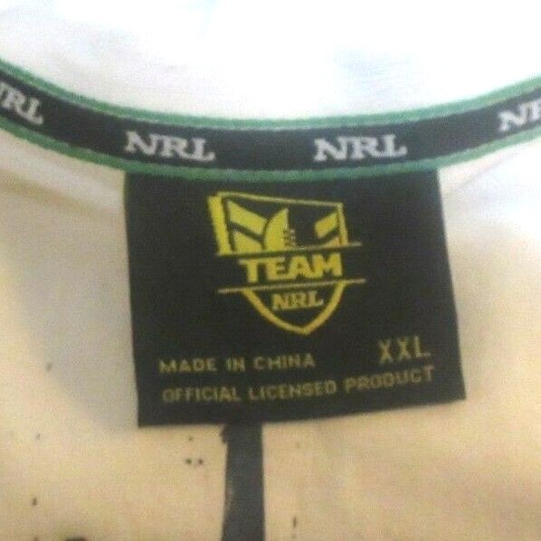 2004 North Queensland Cowboys Team NRL Men's XXL Graphic White T-Shirt NWT