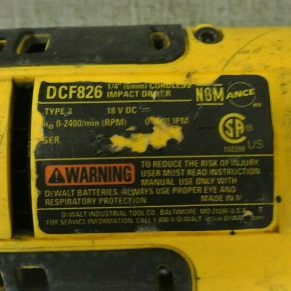 DEWALT DCF826 1/4