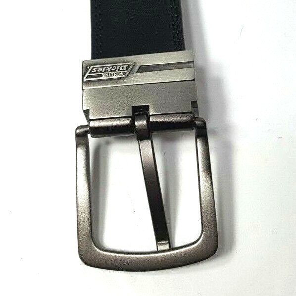 Dickies Mens Reversible Leather Feather Edge Belt Black Brown