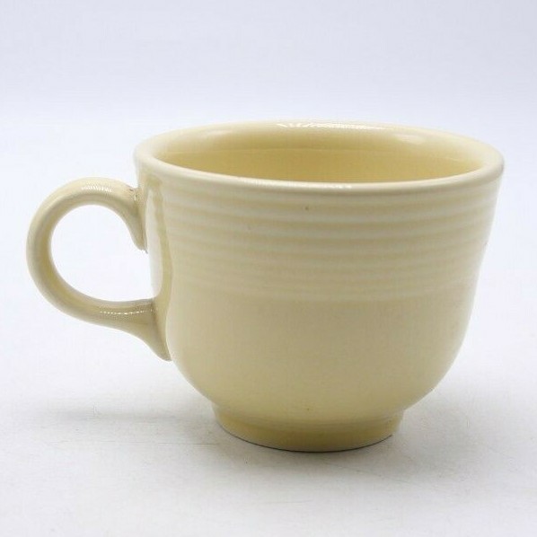 Lot of 2 Homer Laughlin Fiestaware  Beige Tea Coffee Cup USA